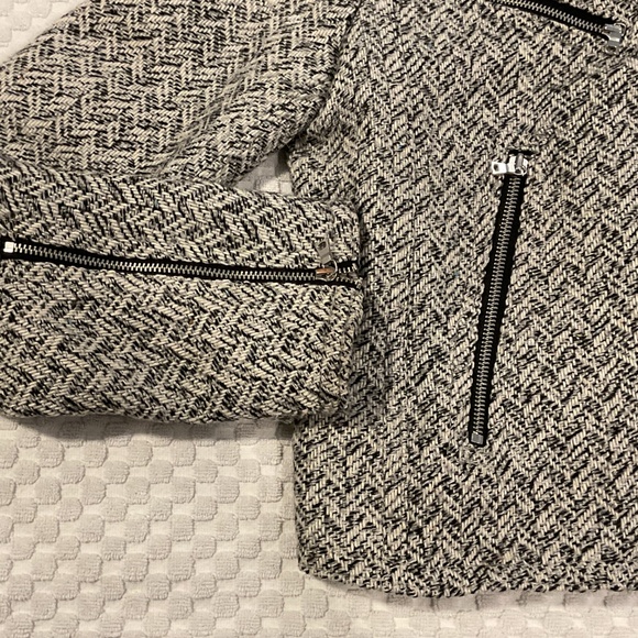 Small Wool Moto Herringbone Jacket by GAP - Picture 3 of 10